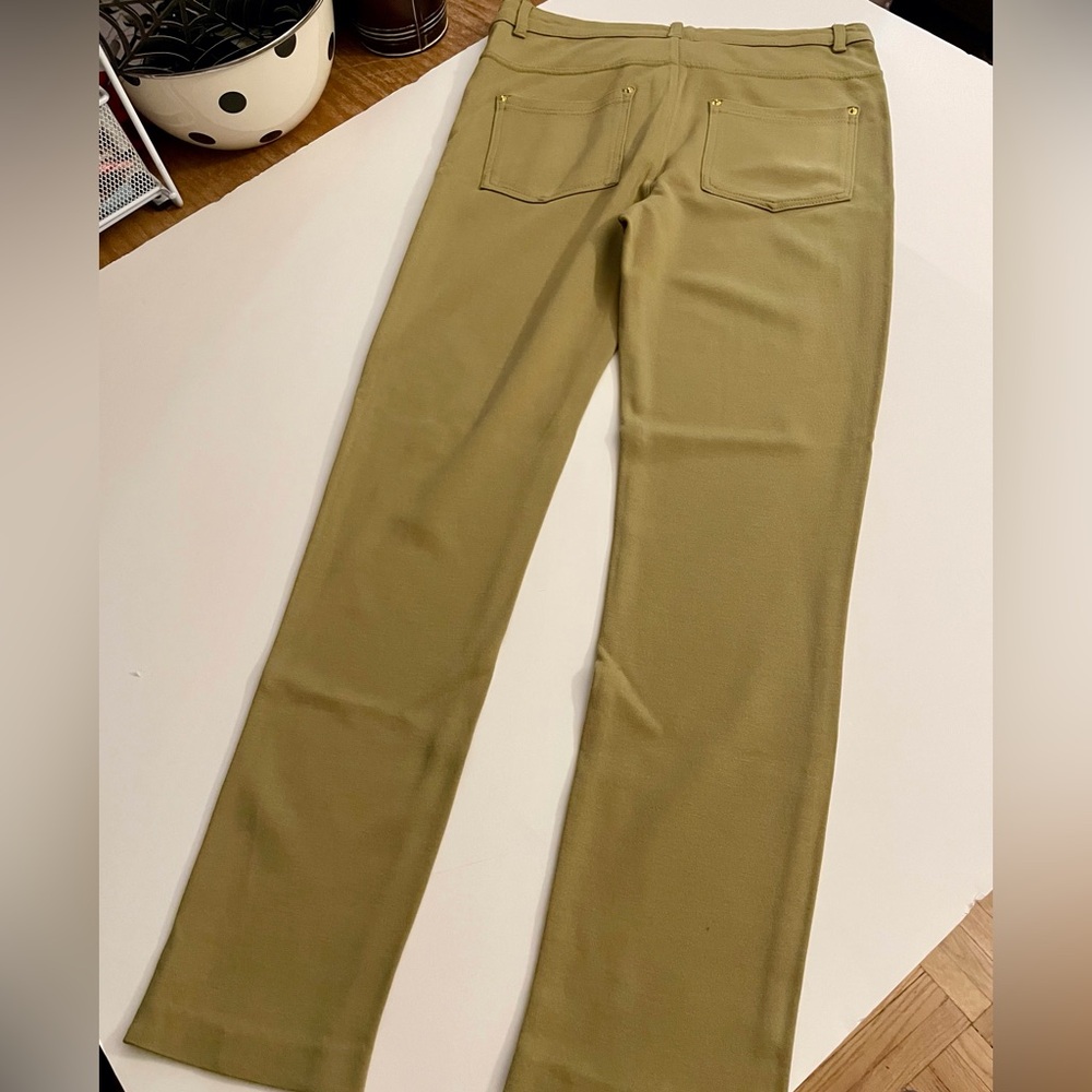 Ochre-colored stretchy pants/leggings - Picture 4 of 7